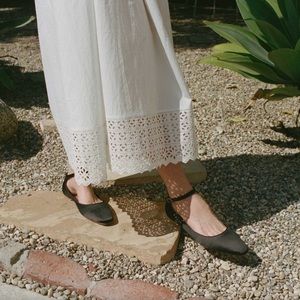 DÔEN satin flats, size 39